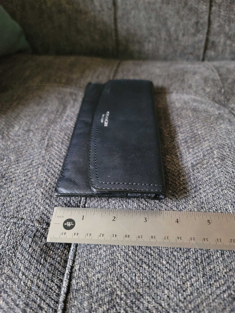 Coach Black Leather Slim Envelope Wallet - Picture 11 of 13